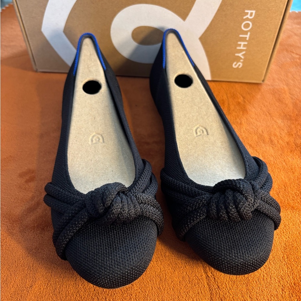 Rothy's Women's Black The knot Ballet Flat